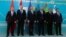 From left, the top diplomats of Kyrgyzstan, Tajikistan, the United States, Kazakhstan, Turkmenistan and Uzbekistan are pictured at the U.S.-Central Asia (C5+1) foreign ministerial meeting in Astana, Kazakhstan, Feb. 28, 2023. (State Department)