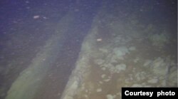 巨锚在海底的拖拽痕迹 (芬兰国家调查局网站图片)