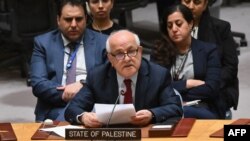 Riyad Mansour, Duta Besar Palestina untuk PBB mengecam usul Presiden AS Donald Trump (foto: dok). 