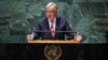 Sekjen PBB Antonio Guterres berbicara dalam Sidang Majelis Umum PBB ke-78 di New York. 