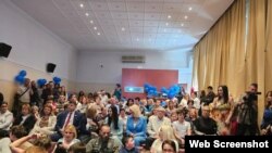 Projekcija filma "U drugačijem tonalitetu" u Kolarčevoj zadužbini u Beogradu, 1. aprila 2024. (Foto: FoNet/Ministarstvo za brigu o porodici i demografiju)