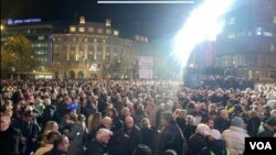 Predizborni skup u Beogradu koalicije "Srbija protiv nasilja" (foto: Stefan Miljuš)