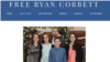 A screenshot of a page on a website dedicated to liberating Ryan Corbett, who stands in the back row of this family photo.