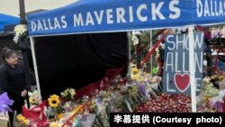 5月11日艾伦奥特莱斯悼念现场(李慕提供)