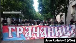 Protest u Podgorici uoči glasanja o Rezoluciji o Srebrenici, 22. maj 2024.