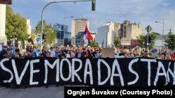 Protest protiv nasilja u Novom Sadu (RSE, Ognjen Šuvakov, Courtesy Photo)