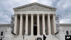 Gedung Mahkamah Agung AS di Washington, DC (foto: dok). 