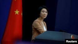 Juru Bicara Kementerian Luar Negeri China Mao Ning dalam konferensi pers di Beijing, China, 21 Juni 2023. (REUTERS/Thomas Peter)