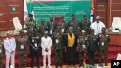 Hafsoshin tsaron kasashen yankin yammacin Afirka na kungiyar ECOWAS (Hoton AP/Chinedu Asadu)