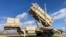 A Patriot missile mobile launcher is displayed outside the Fort Sill Army Post near Lawton, Oklahoma, March 21, 2023. Soldiers from Ukraine have been training on the weapon system at Fort Sill since January. (Sean Murphy/AP)