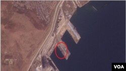 북한 라진항을 촬영한 25일 위성사진에 대형 컨테이너가 다시 가득 들어찬 모습이 포착됐다. 사진=Planet Labs