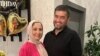 Nilufar and Anwar Akhror at her birthday celebration, Oct.10, 2023, Patterson, New Jersey