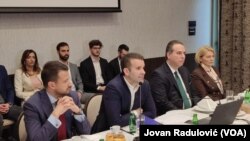 Milojko Spajić, lider pokreta "Evropa sad", na konferenciji za novinare 19. februara 2023.