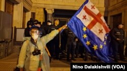 No to Russian law - protest in Tbilisi, Georgia