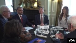 북한인권위원회가 주최한 토론회 '유엔 COI이후 10년'에 참석한 인권 전문가들과 조태용 주미 한국대사.