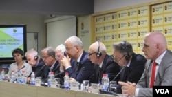 Debata o geopolitičkom okruženju i izazovima u međunarodnom pravnom poretku (foto: Medija centar Beograd)