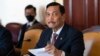 FILE - Menteri Koordinator Bidang Kemaritiman dan Investasi Luhut Binsar Pandjaitan saat menghadiri pertemuan dengan Menteri Keuangan Janet Yellen, Jumat, 16 September 2022, di Departemen Keuangan di Washington. (AP/Jacquelyn Martin)