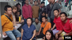 Sejumlah WNI berhasil diselamatkan dari aksi perdagangan manusia di Myanmar. (Foto: VOA)