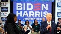 U.S. President Joe Biden visits his Wisconsin election campaign office in Milwaukee, Wisconsin, March 13, 2024.
