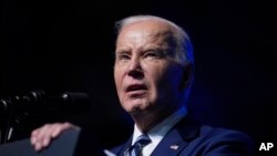 FILE - US President Joe Biden speaks April 25, 2024, in Syracuse, NY.