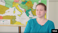 Mareike Ohlberg researches China at the German Marshall Fund think tank in Berlin. (Jonathan Spier/VOA)