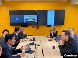 Pertemuan Menko Marves Luhut dengan CEO Tesla, Elon Musk di Washington DC, 5 Agustus 2023. (Foto: Kemenko Marves)