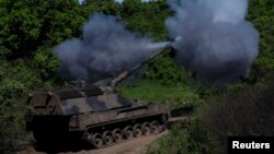 우크라이나군 자주포가 포탄을 쏘고 있다. (자료사진)