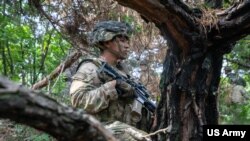 한미 연합사단인 미 제2보병사단 소속 순환배치여단(제3기병연대)이 2024년 7월 22일 경기도 포천 로드리게스 훈련장에서 통합화력훈련(CALFEX)을 실시했다. 사진 = 주한미군 제8군 제공.