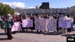 Osmomartovski marš u Podgorici (Foto: VOA)