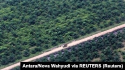 Perkebunan kelapa sawit di Kabupaten Musi Banyuasin, Sumatra Selatan, 2 Agustus 2016. (Foto: Antara/Nova Wahyudi via REUTERS)