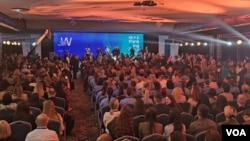 Detalj sa današnjeg Međunarodnog foruma za žene, mir i bezbednost u Prištini (Foto: VOA) 