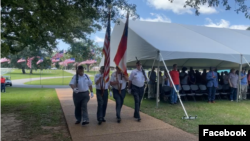 29일 미국의 현충일인 ‘메모리얼 데이’를 맞아 조지아주 앤더슨빌 국립묘지에서 한국전 미군 참전용사 고 루터 스토리 상병의 안장식이 열렸다. 사진 = 앤더슨빌 국립묘지 페이스북 영상 캡처.