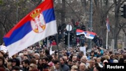 Poslednji protest opozicije u Srbiji zbog navoda o izbornoj krađi održan je 30. decembra u Beogradu (Foto: REUTERS/Zorana Jevtic)