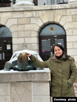 Fransiska Elisabeth, mahasiswa S2 asal Pekan Baru, jurusan kebijakan pendidikan internasional di University of Maryland, AS (dok: Fransiska)