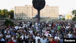 Protest protiv rudarenja litijuma u Srbiji održan je u sredu 07. avgusta u Kragujevcu (foto: Reuters)