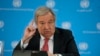 FILE - U.N secretary General Antonio Guterres addresses the media during a visit to the U.N. office in the capital Nairobi, Kenya on , May 3, 2023. 