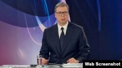 Predsednik Srbije Aleksandar Vučić na Prvom programu RTS. (Foto: FoNet/Instagram predsednika Srbije)