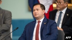 រូបឯកសារ៖ នាយករដ្ឋមន្ត្រីកម្ពុជា​លោក ហ៊ុន ម៉ាណែត ចូលរួមពិធី​ជួបជុំ​មួយនៃកិច្ចប្រជុំកំពូលពិសេសអាស៊ាន-អូស្ត្រាលី នៅទីក្រុង Melbourne ប្រទេសអូស្ត្រាលី កាលពីថ្ងៃទី៦ ខែមីនា ឆ្នាំ២០២៤។ (AFP PHOTO / ASEAN-AUSTRALIA SPECIAL SUMMIT 2024 / PENNY STEPHENS)