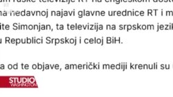 Ivana Stradner: Rusija preko RT šalje signal Zapadu da i dalje ima veliki utjecaj u BiH