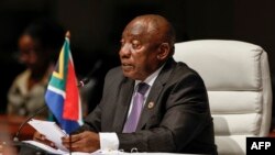 Le président sud-africain Cyril Ramaphosa.