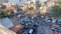 នៅ​ទីក្រុង ​Tel Aviv ​លោក ​Biden ​បាន​ស្តី​បន្ទោស​«ក្រុម​ម្ខាងទៀត»ចំពោះ​ការ​ផ្ទុះ​មន្ទីរពេទ្យ​ហ្កាហ្សា