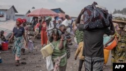 Bakima bitumba na bisika batiama na Goma, Nord-Kivu, 16 sanza ya mibale 2024.