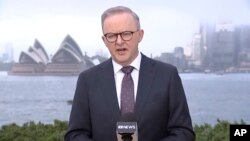 Perdana Menteri Australia Anthony Albanese di Sydney Rabu, 5 Juli 2023. (Australian Broadcasting Corp. via AP)