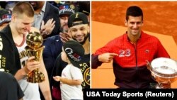 Nikola Jokić i Novak Đoković (Foto: USA Today Sports/Reuters)
