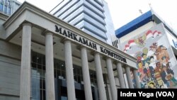 Mahkamah Konstitusi Republik Indonesia (MK RI) di Jakarta. (VOA/Indra Yoga)