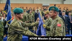 Kosovo, Pristina, Major General RISTUCCIA hands over the command of the Mission to the Turkish Major General ÖZKAN ULUTAŞ