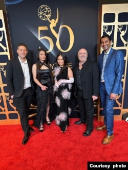 Laurentia Editha bersama tim di acara Daytime Emmy di Los Angeles, California (dok: Laurentia Editha)