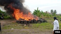 Yadda hukumar NDLEA ta kona hodar iblis a Legas