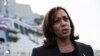 Wakil Presiden AS Kamala Harris berbicara kepada media di Pangkalan Angkatan Laut Yokosuka, di Yokosuka, Jepang 28 September 2022. (REUTERS/Leah Millis/Pool)