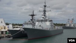 参加“环太军演”的韩国世宗大王号驱逐舰（ROKS Sejong the Great）。